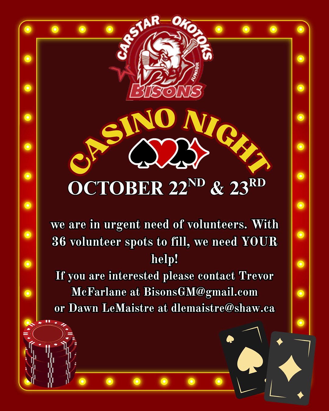 Bisons Casino Night